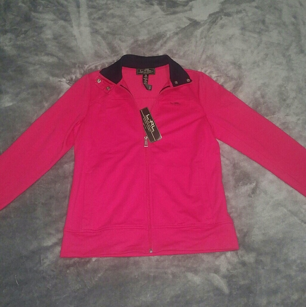 Ralph Lauren women's hot pink athletic jacket SP